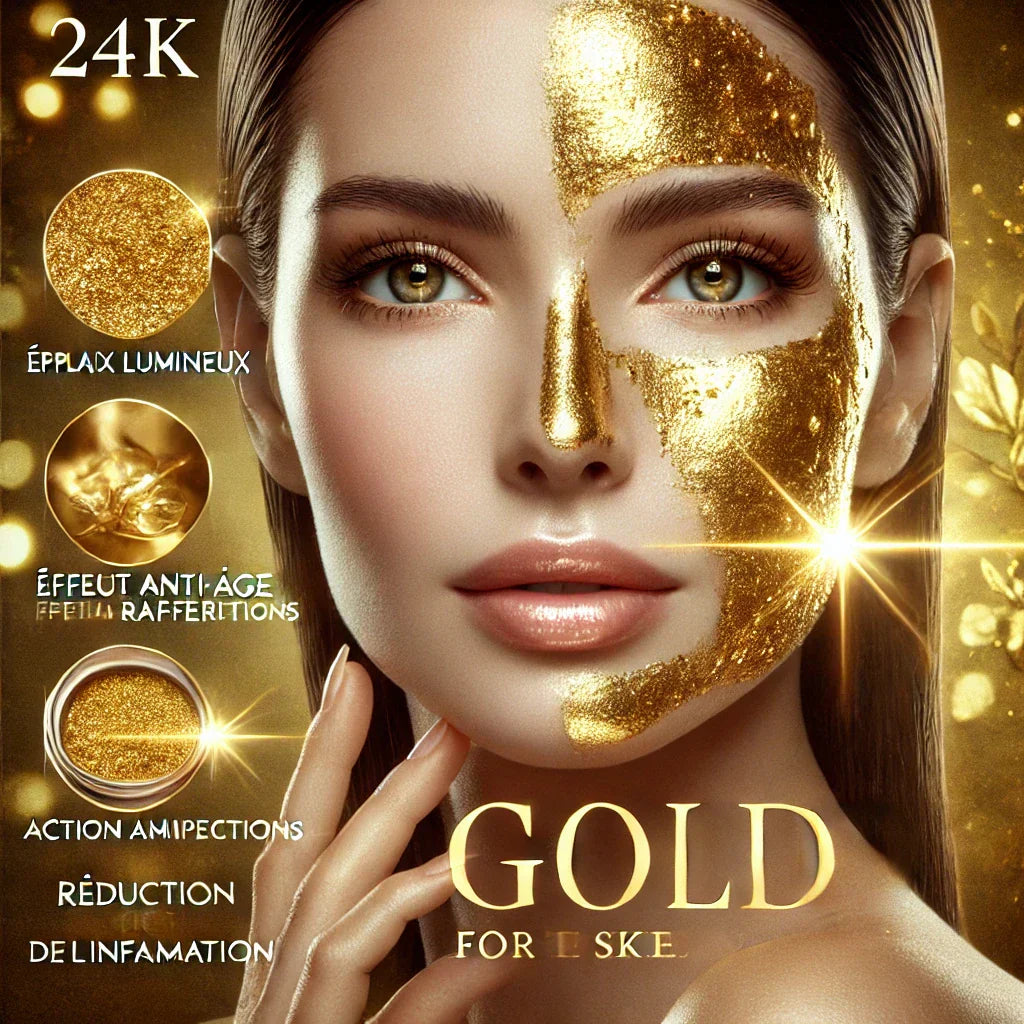 Que fait lâor 24 carats pour la peau ?