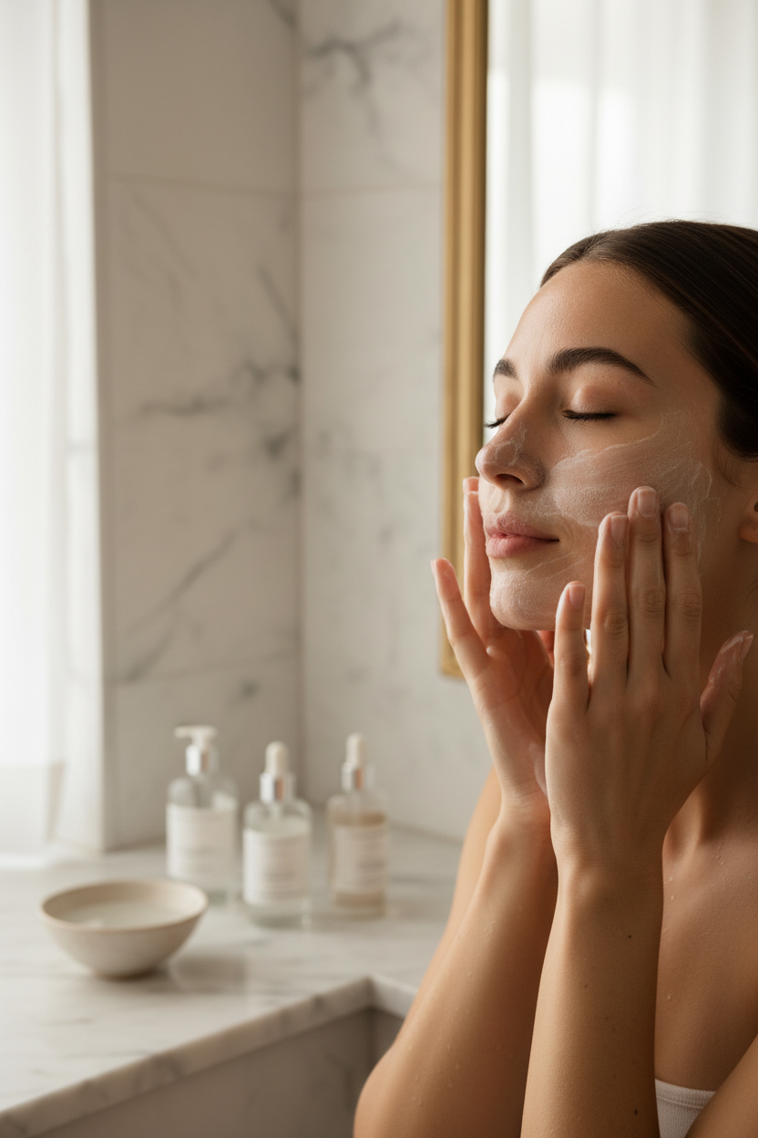 nettoyant visage mousse nettoyante
