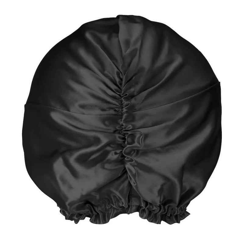 Bonnet de nuit turban en soie + Chouchou en soie offert