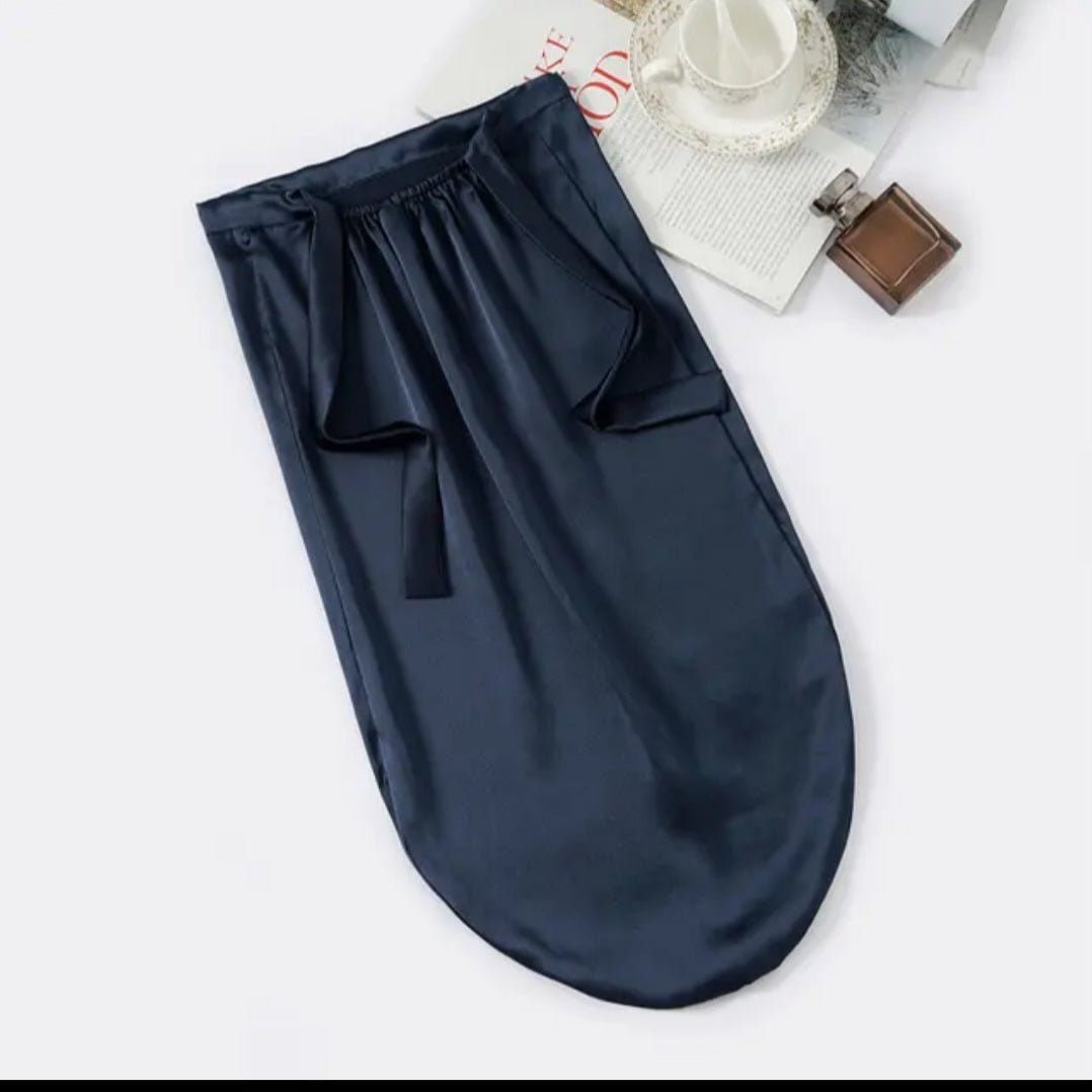 Bonnet de nuit en soie ajustable