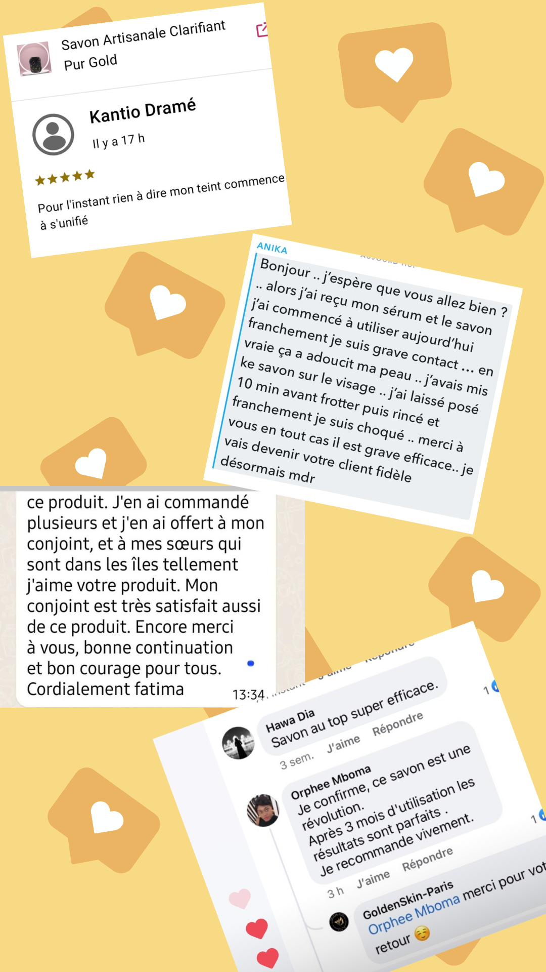 SAVON ARTISANALE PUR GOLD pour acnés et tâches brunes