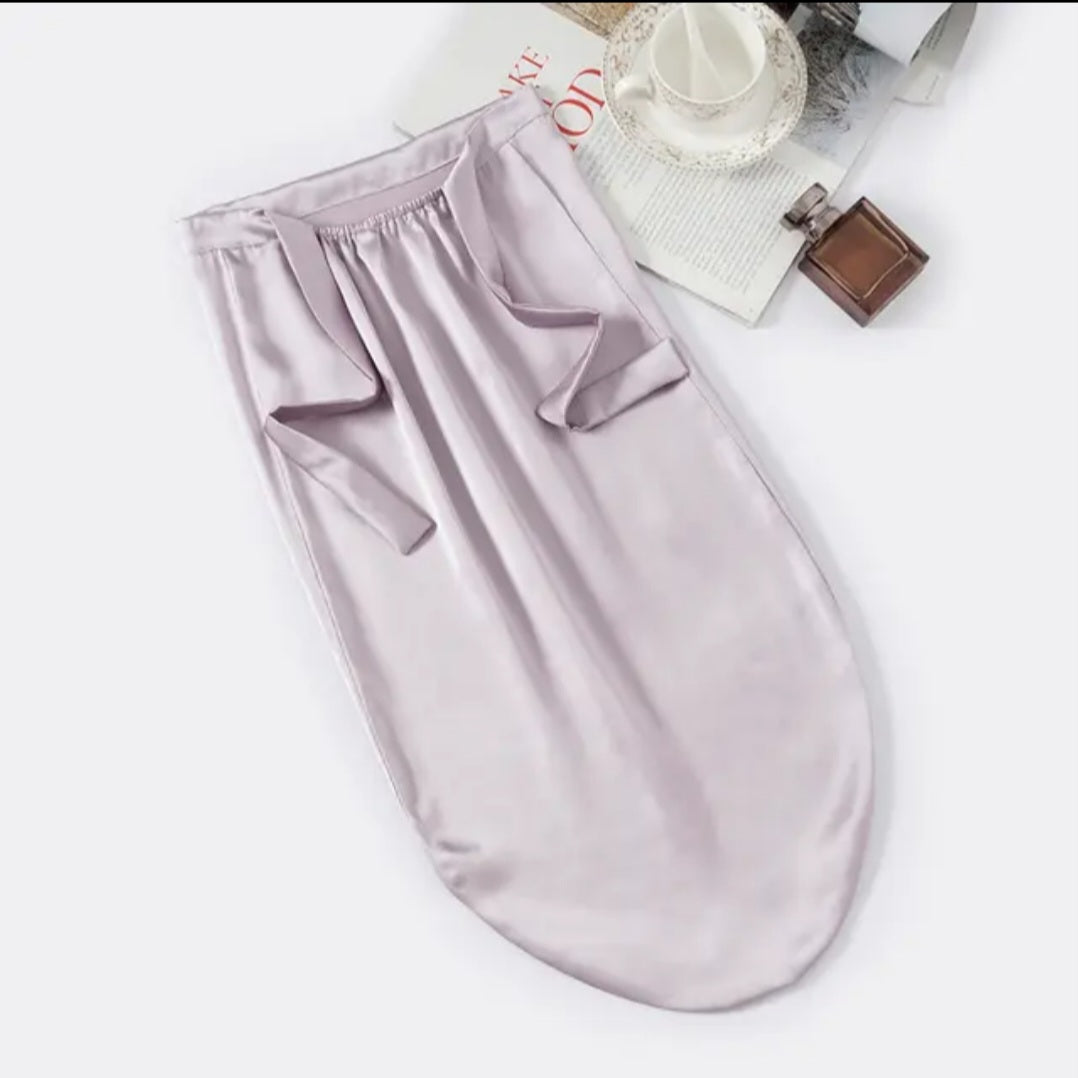 Bonnet de nuit en soie ajustable