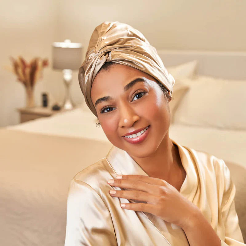 bonnet en soie de nuit en satin silk