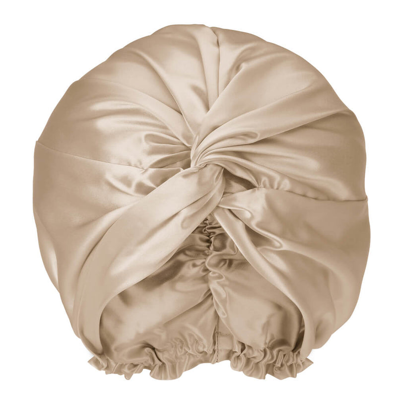 Bonnet de nuit turban en soie + Chouchou en soie offert