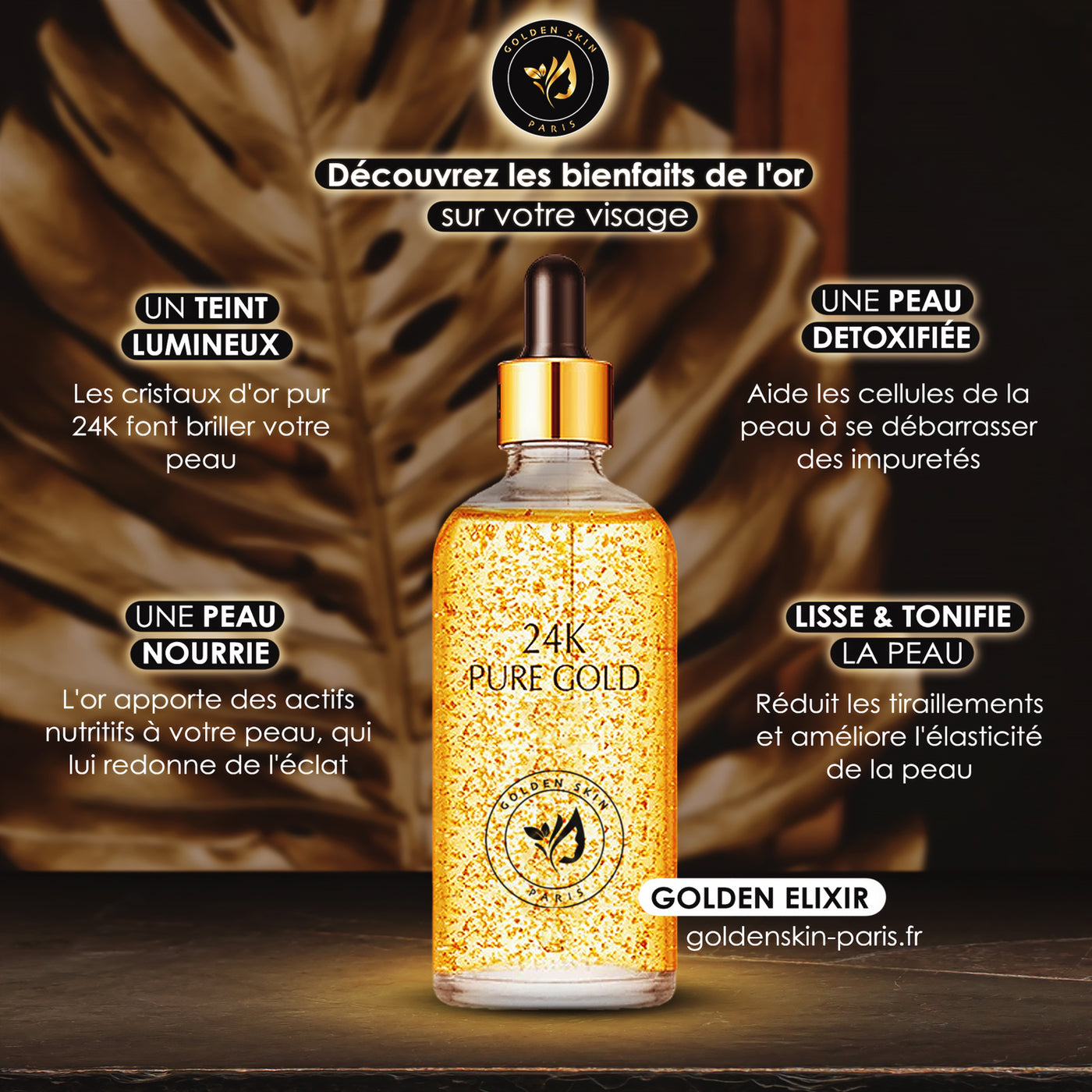 Sérum Pur Gold Sublimez votre éclat naturel