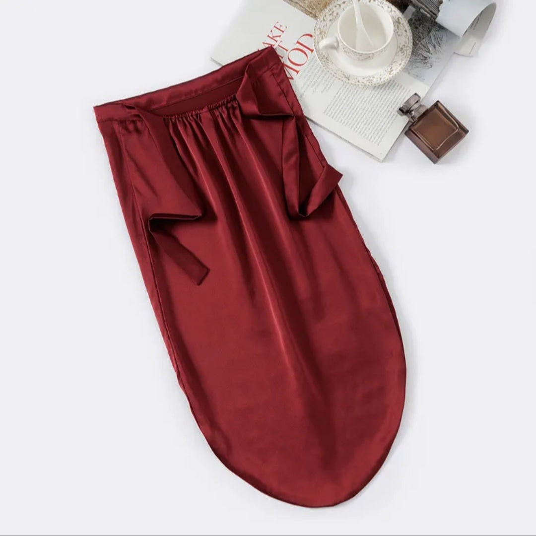 Bonnet de nuit en soie ajustable