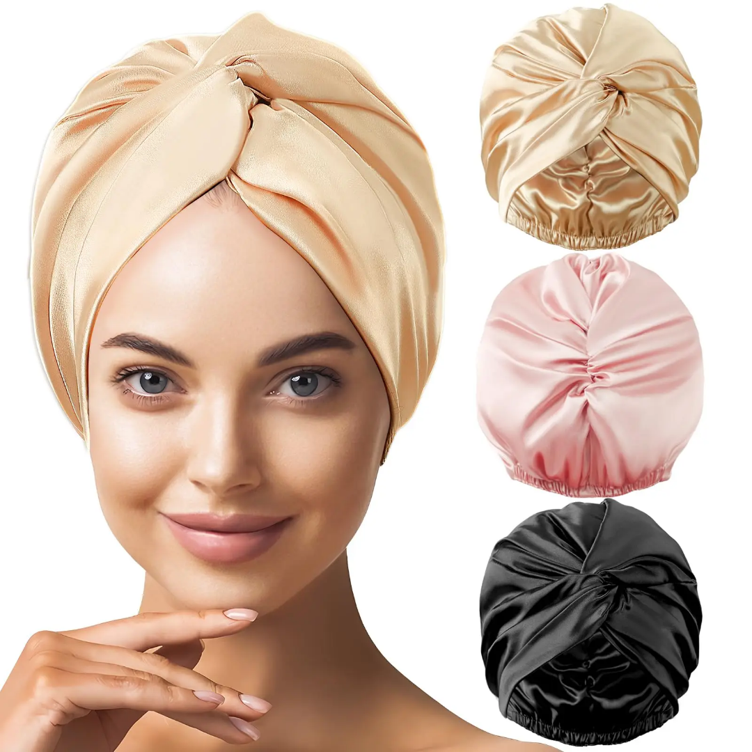 Bonnet en soie bonnet satin silk bonnet turban bonnet de nuit turban 